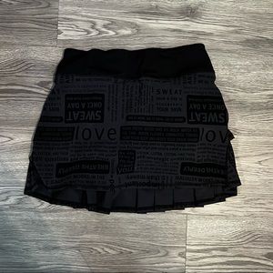 Lululemon Dark Gray Tennis Skirt